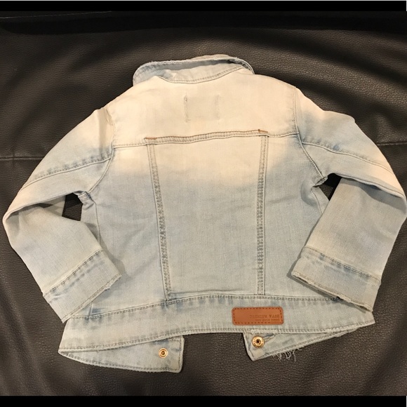 Zara Girls Denim Jacket Size 4/5 - Picture 6 of 7